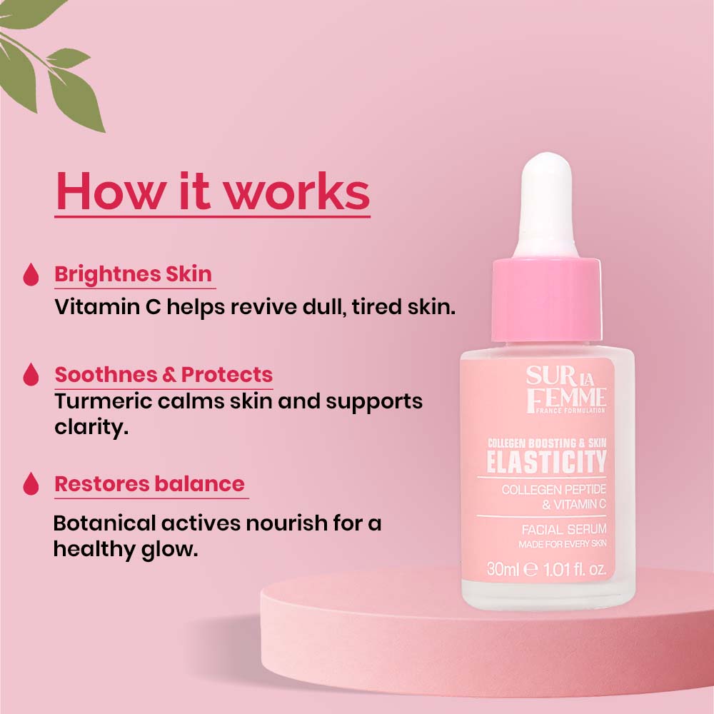 SUR LA FEMME Collagen & Vitamin C face Serum for Glowing Skin