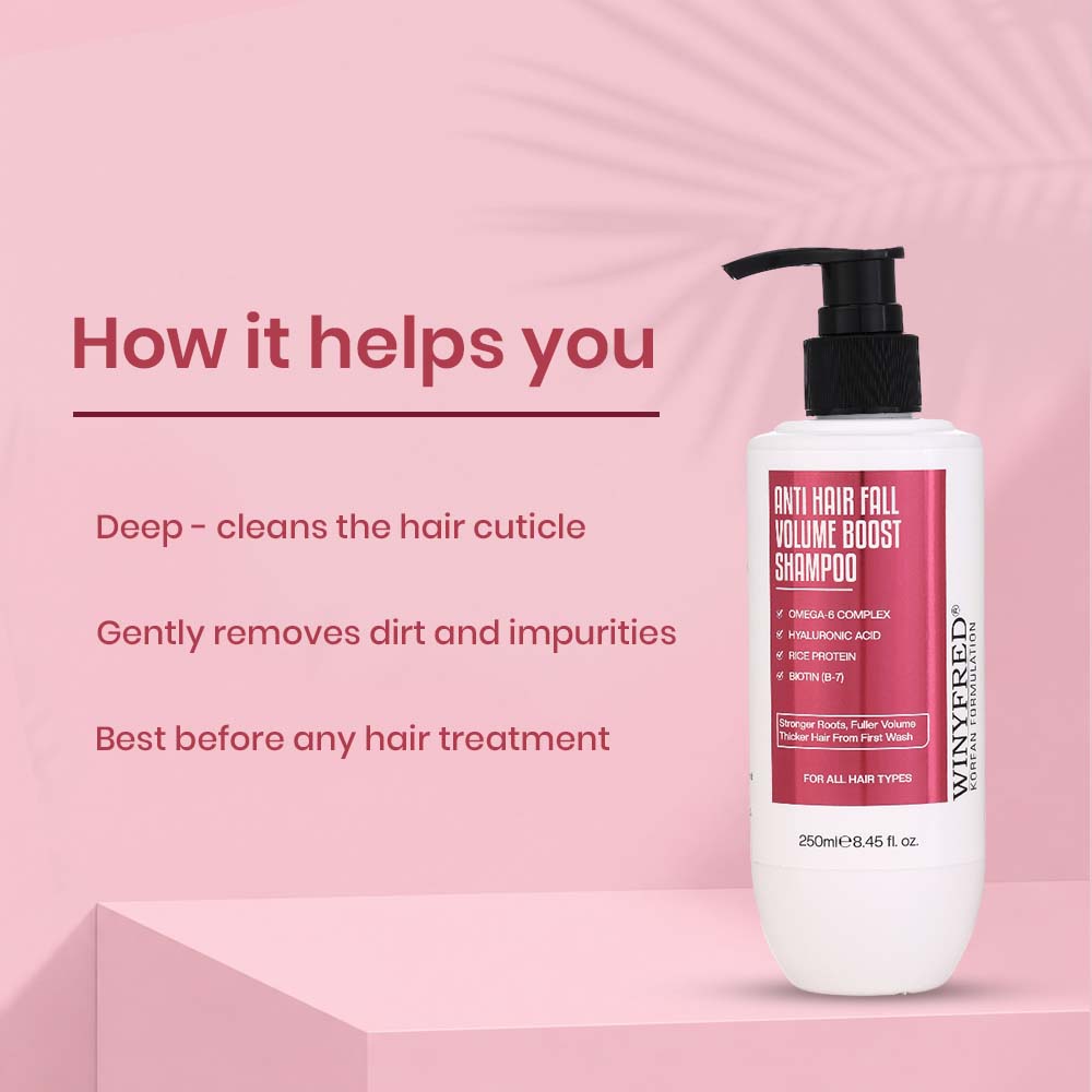 WINYFRED KOREAN FORMULATION Anti Hair Fall Volume Boost Shampoo