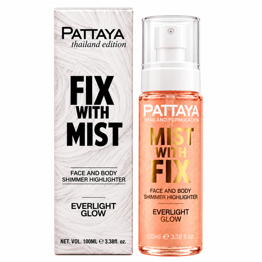 Pattaya - Fix With Mist | Face & Body Shimmer Highlighter, Everlight Glow, 100 - ml